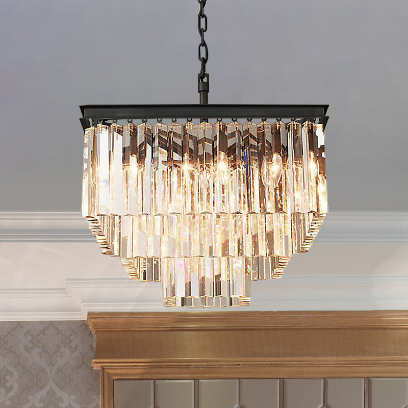 Ariel Cascading Crystal Elegance: Modern Chandelier (5 Tiers or More)