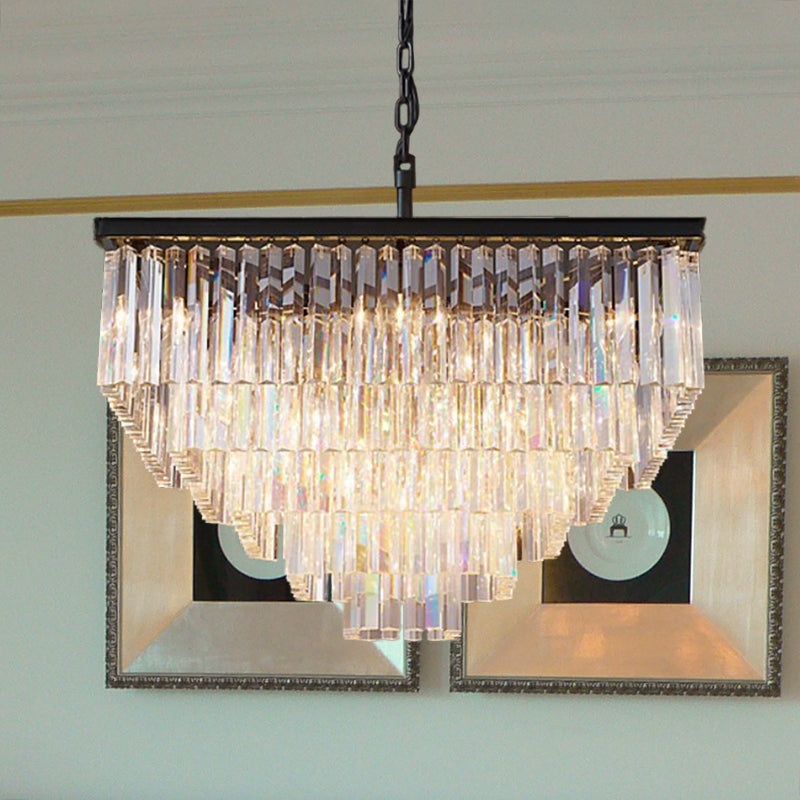 Ariel Cascading Crystal Elegance: Modern Chandelier (5 Tiers or More)