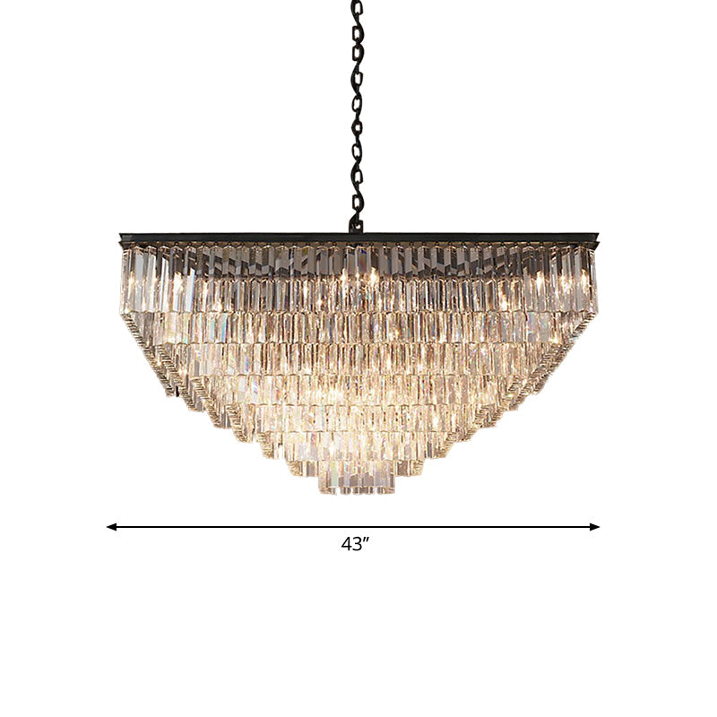 Ariel Cascading Crystal Elegance: Modern Chandelier (5 Tiers or More)