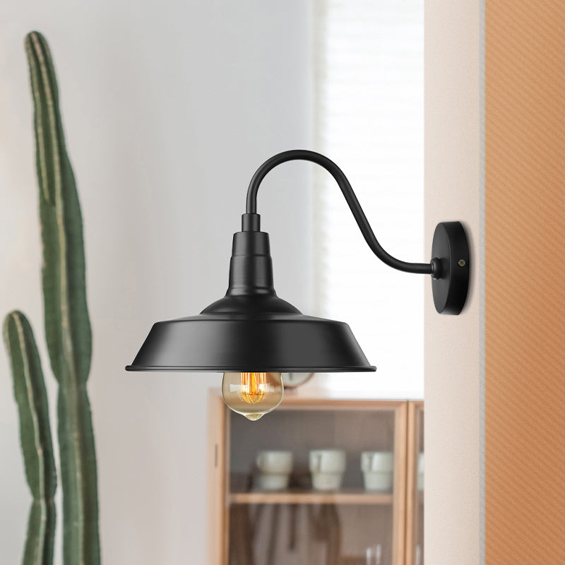 Illuminate Your Space with Industrial Chic: The Barn Wall Sconce with Gooseneck Arm