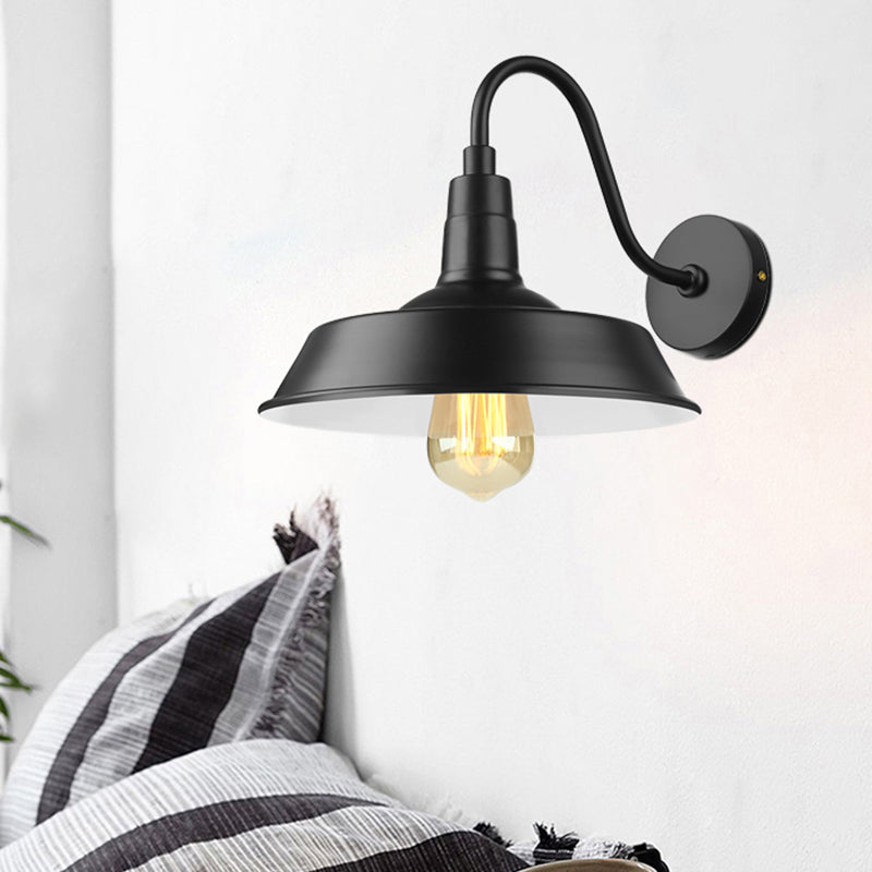 Illuminate Your Space with Industrial Chic: The Barn Wall Sconce with Gooseneck Arm