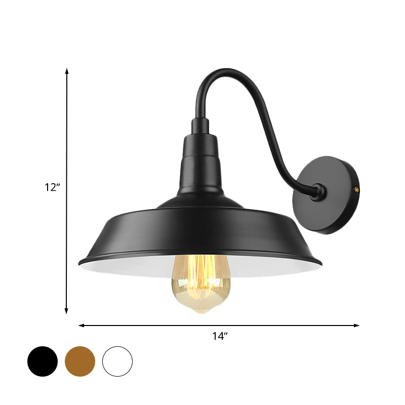 Illuminate Your Space with Industrial Chic: The Barn Wall Sconce with Gooseneck Arm