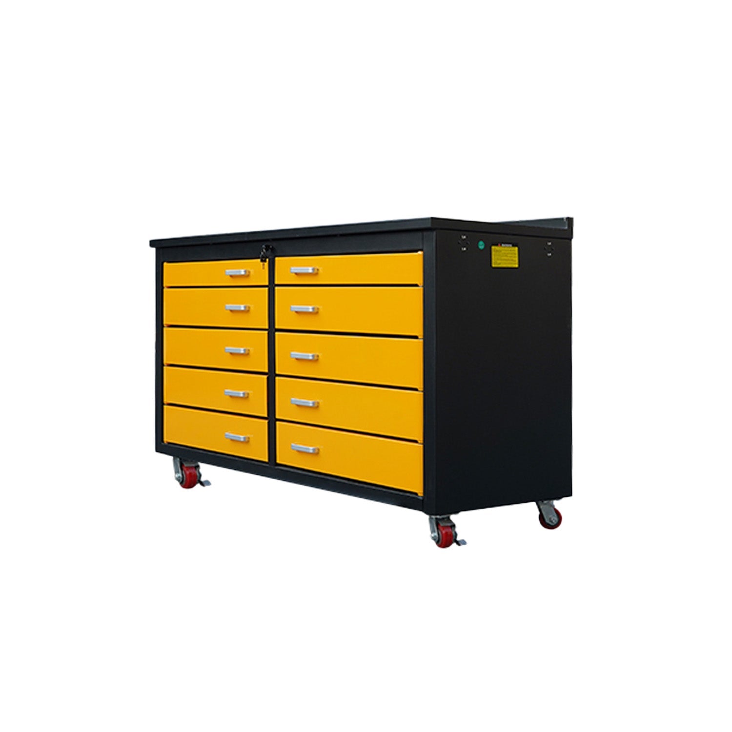 6ft Heavy Duty Mobile Workbench with 10 Drawers
