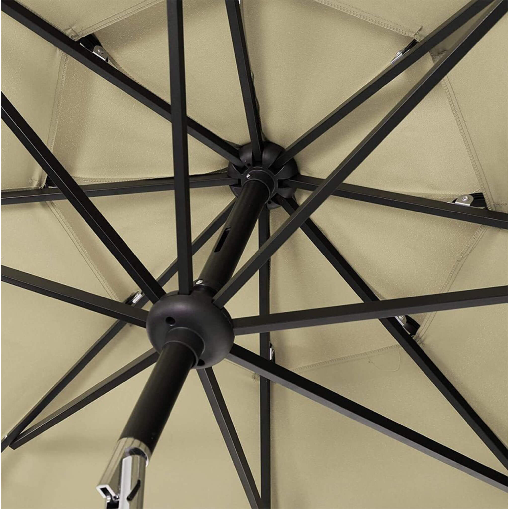 Alora 6-Piece Outdoor Patio Bar Set Dining Table With Umbrella & Swivel Bar Stools (SAK53218)