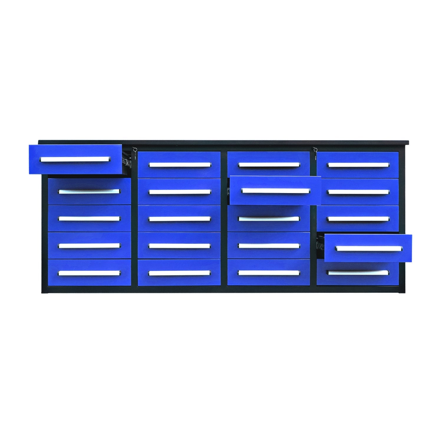 7ft Heavy Duty Garage Workbench Cabinet with 20 Drawers