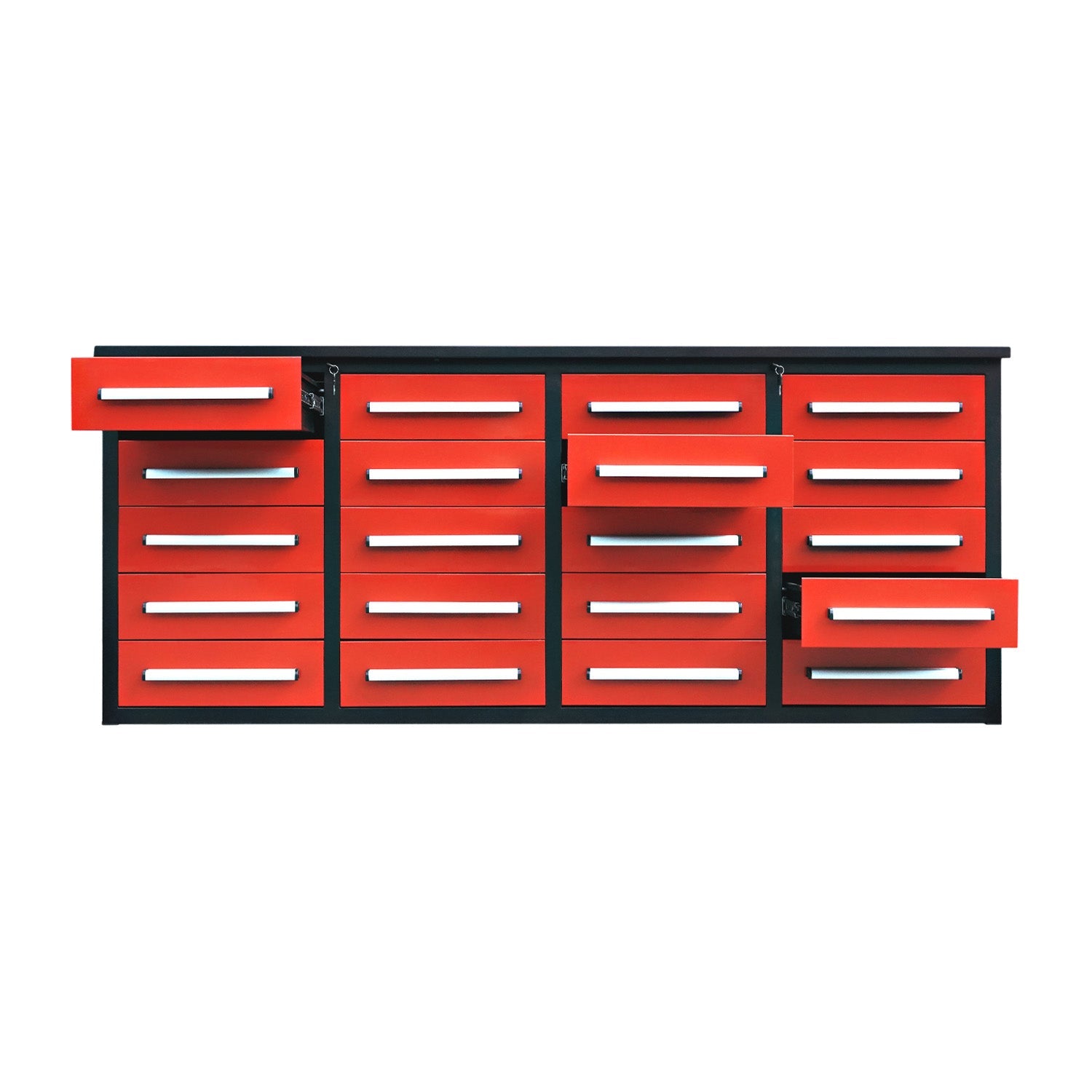 7ft Heavy Duty Garage Workbench Cabinet with 20 Drawers