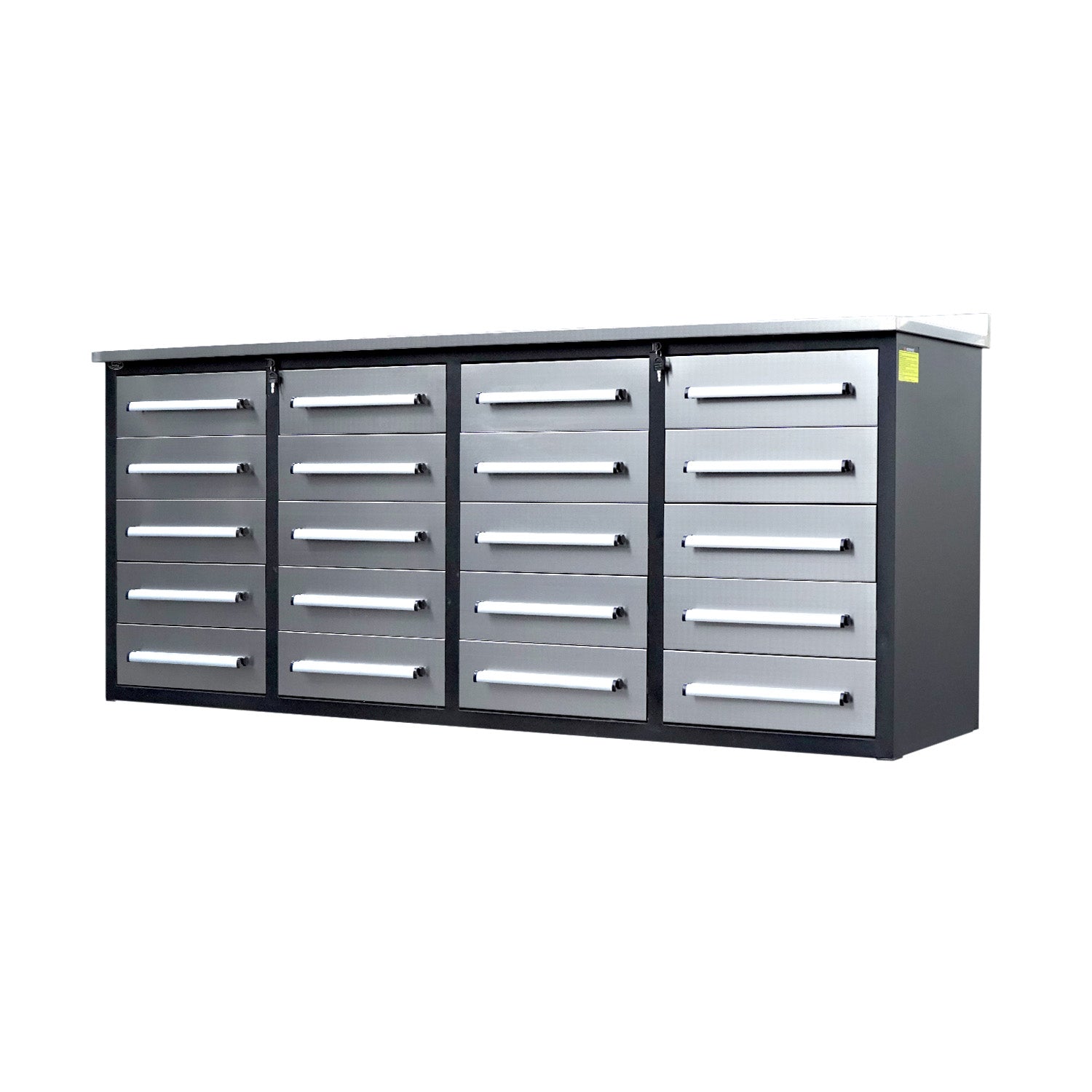 7ft Heavy Duty Garage Workbench Cabinet with 20 Drawers