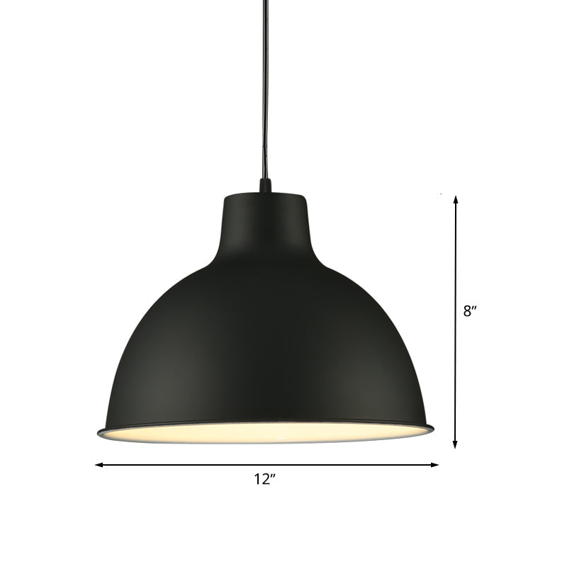 Josie Industrial Dome Pendant: Modern Loft Style with Adjustable Cord