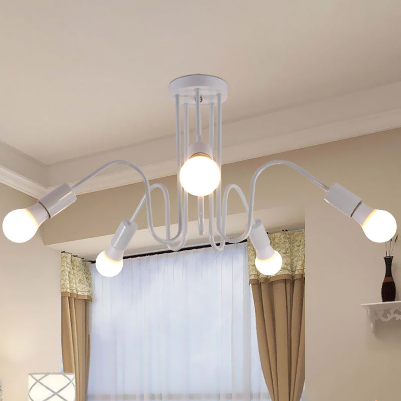 Alyssa  Meets Versatility: Loft Style Semi-Flush Mount Light