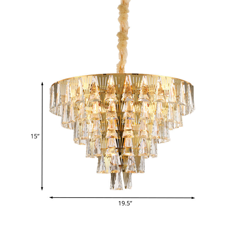 Leia Sparkling 8-Light Crystal Chandelier - Elegant Ambiance for Your Dining Room