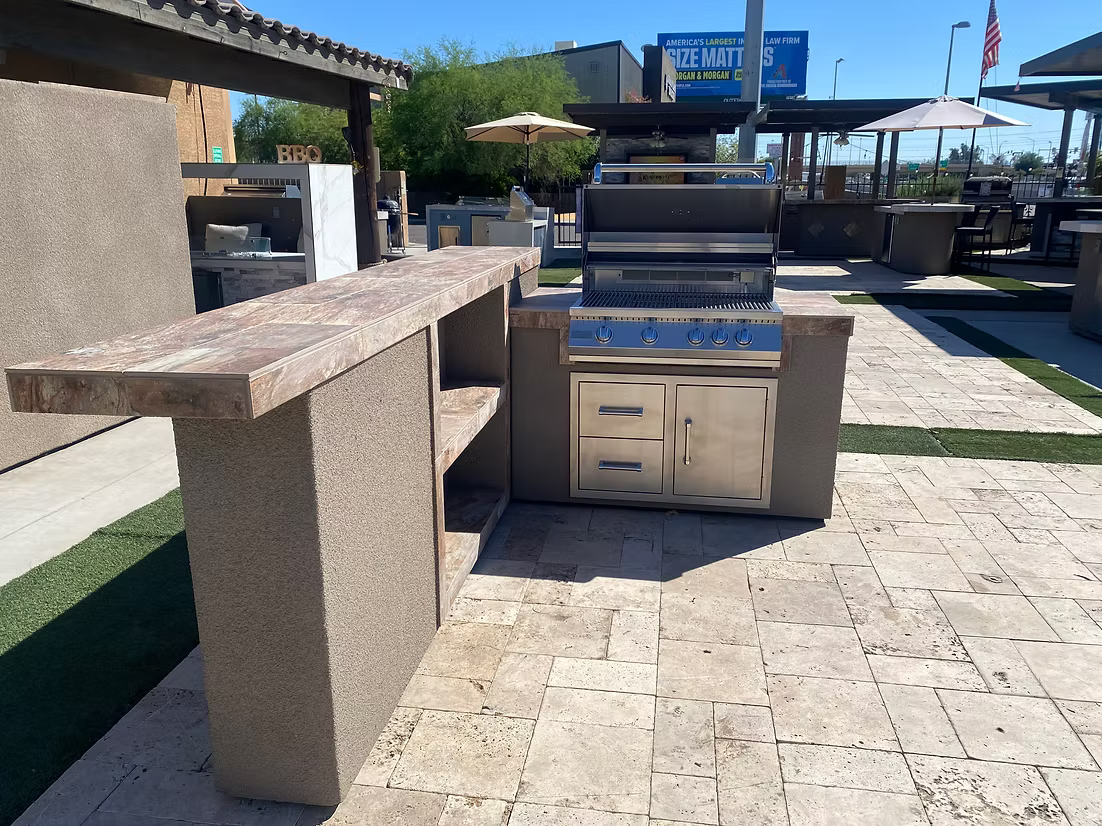 Custom Aspen BBQ Island