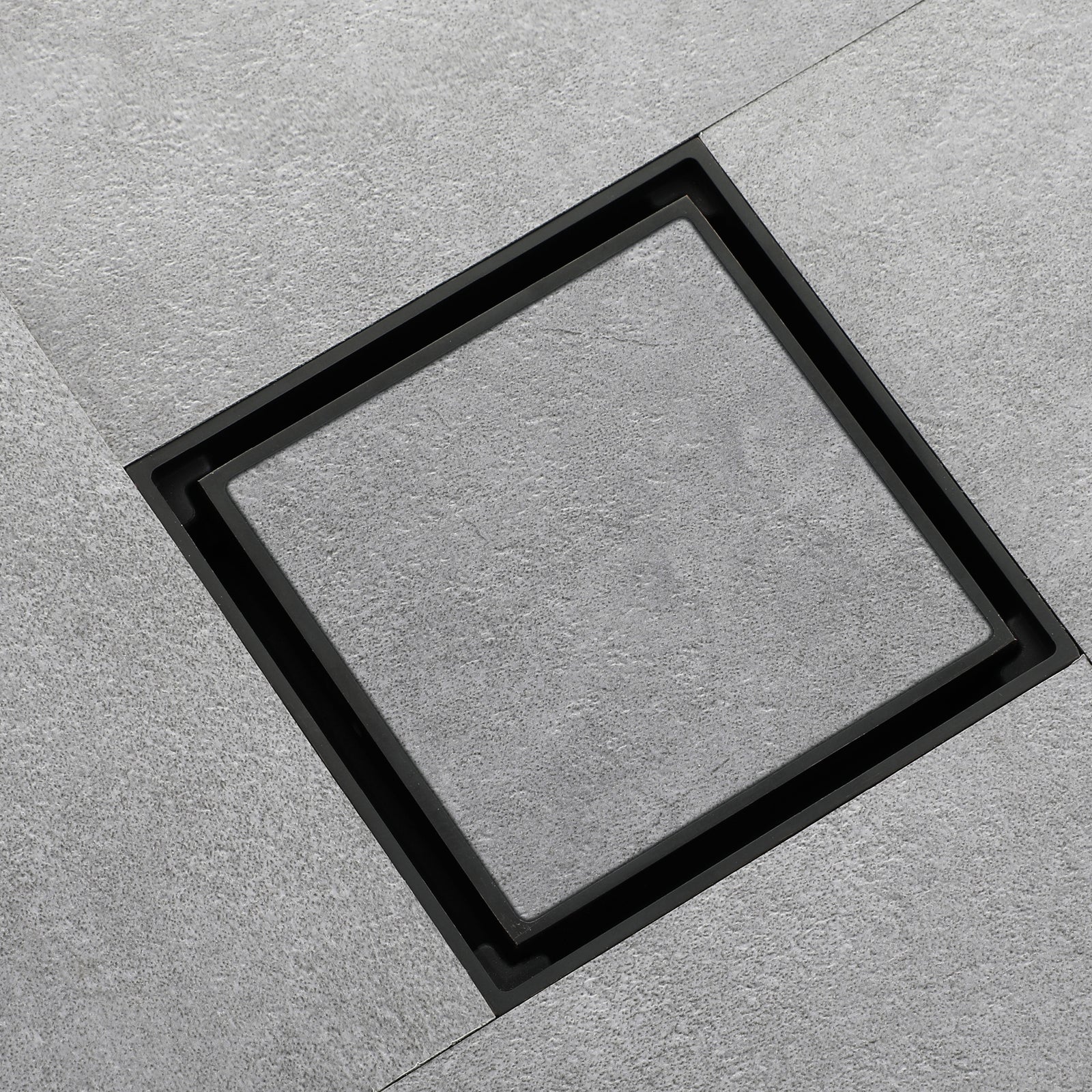 Oil rubbered bronze brass shower drain 4 inch square with ABS base