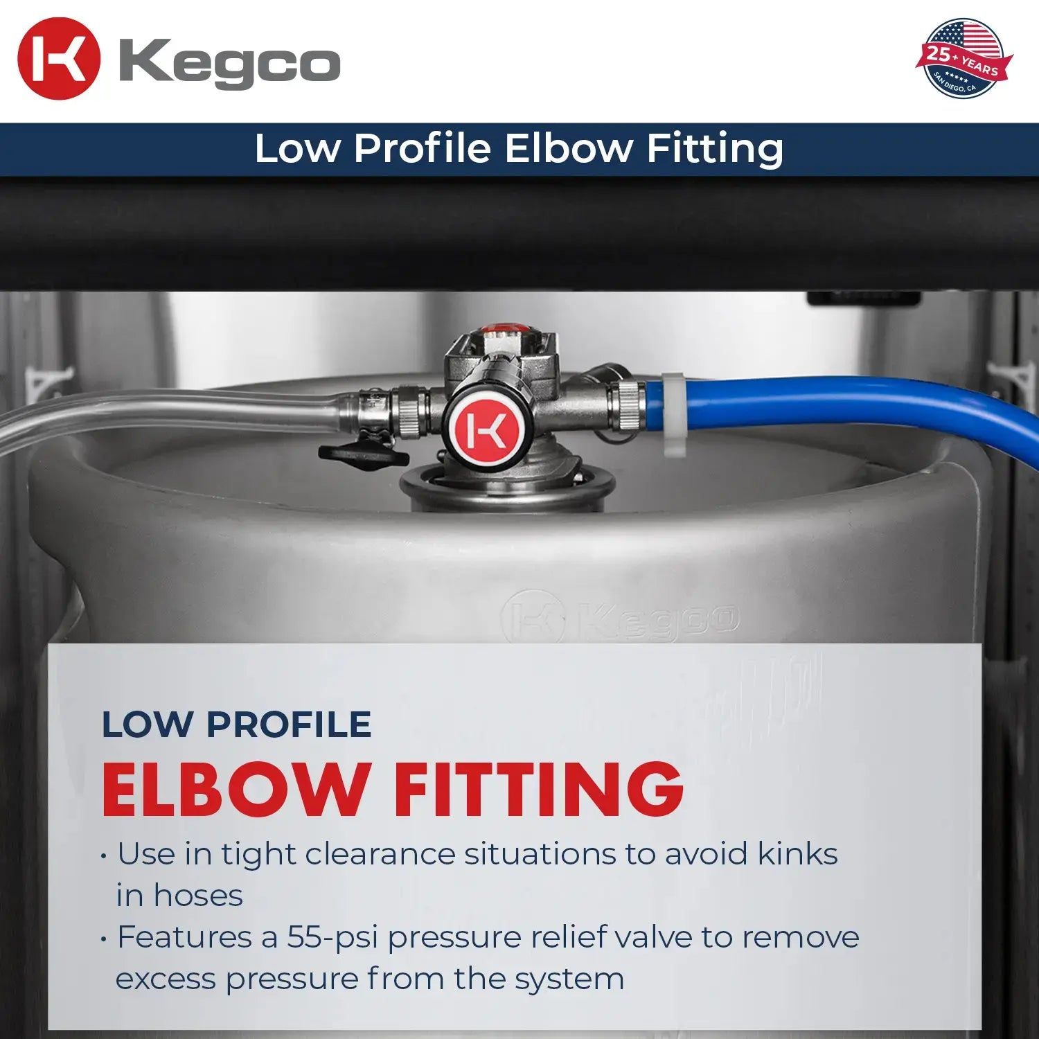 Kegco 24" Wide Dual Tap Stainless Steel Right Hinge Built-in ADA Kegerator with Kit