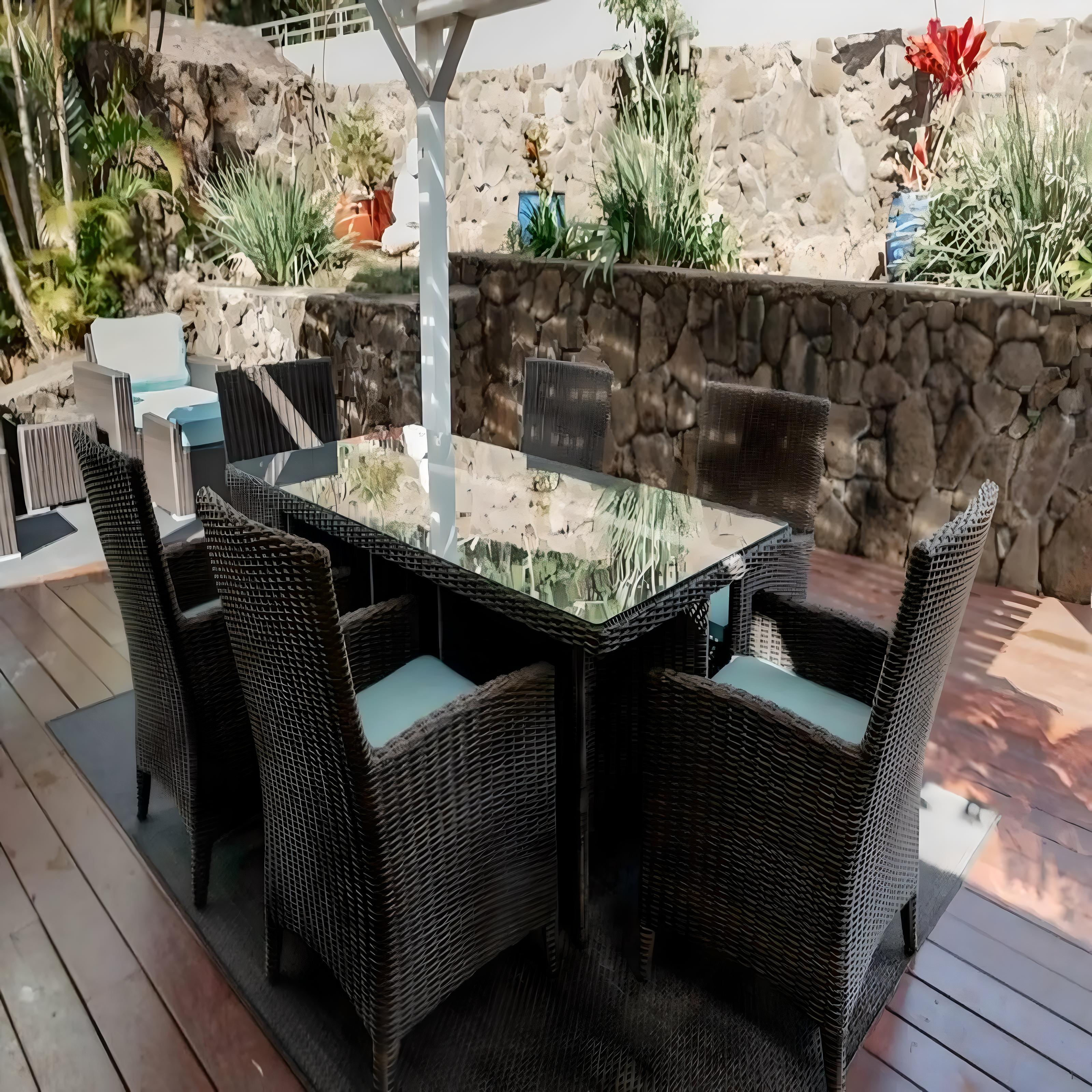 6 Seater Rattan Garden Furniture Set