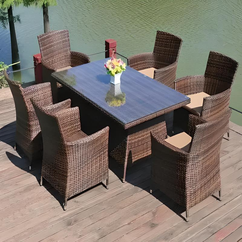 6 Seater Rattan Garden Furniture Set