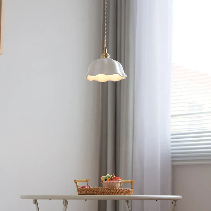 Nordic LED Ceramic Pendant Lights - Stylish Lighting for Living Room, Bedroom, Kitchen, and Cafe