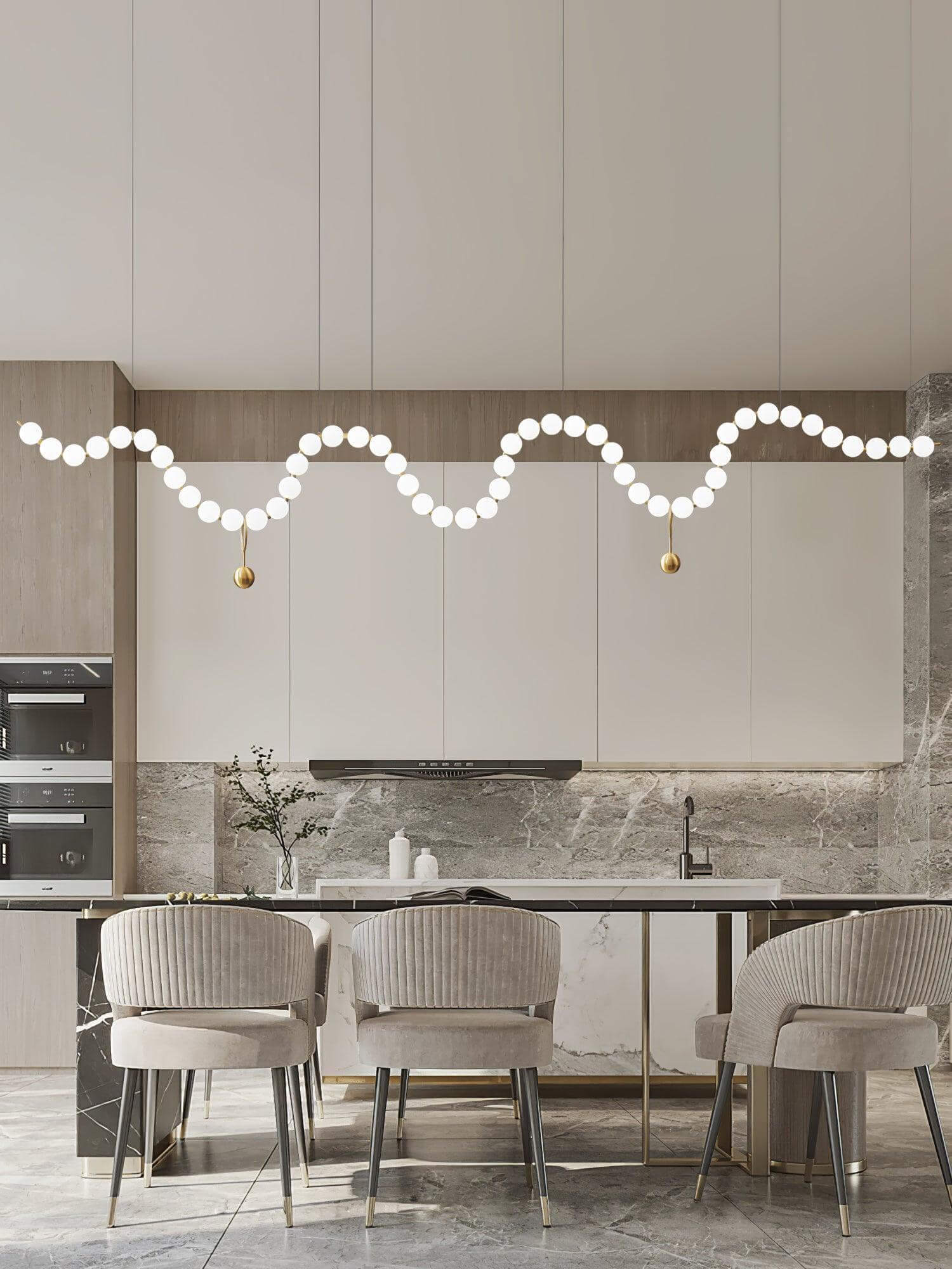 Art Pearl Necklace Chandelier