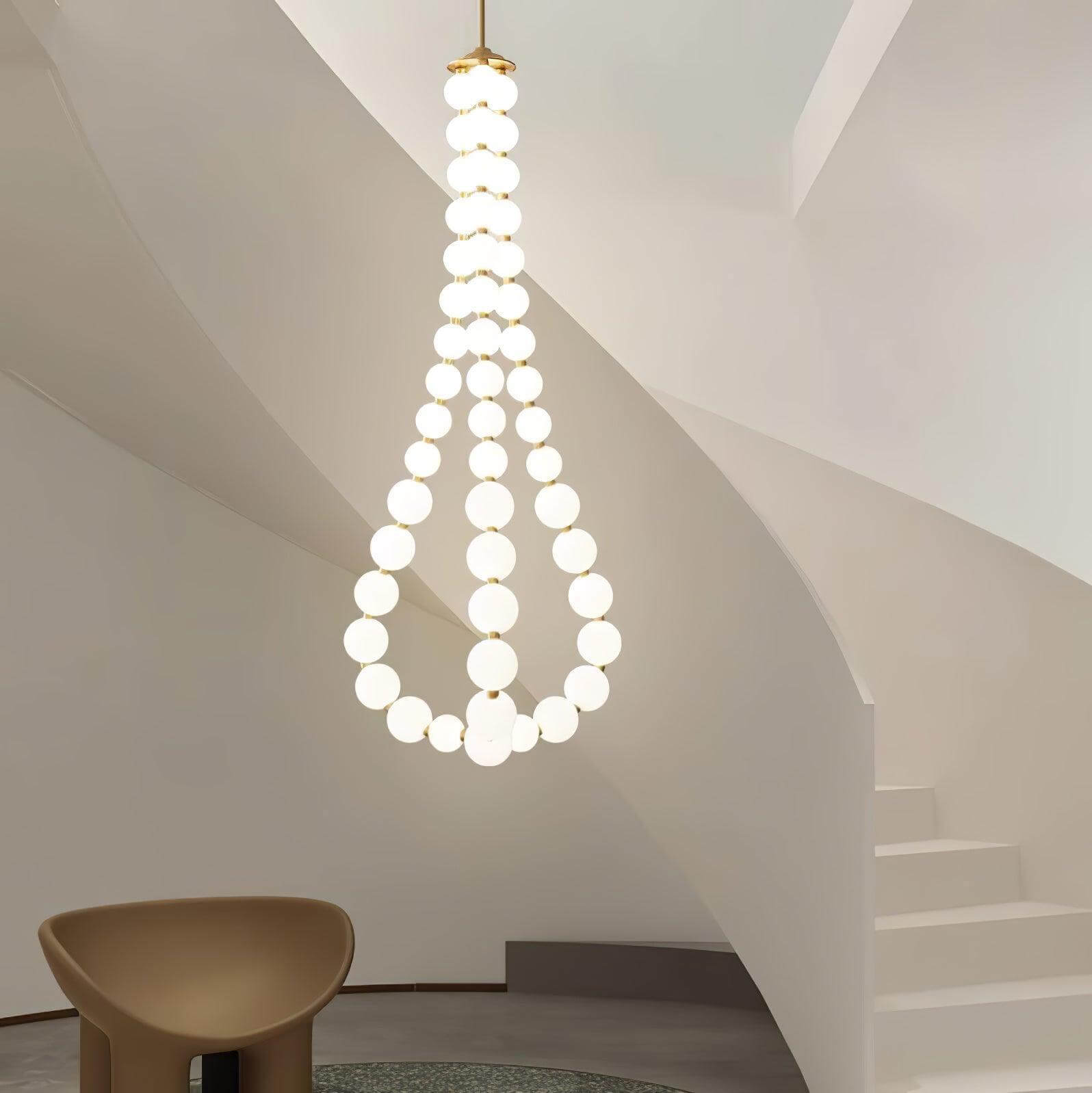 Art Pearl Necklace Chandelier