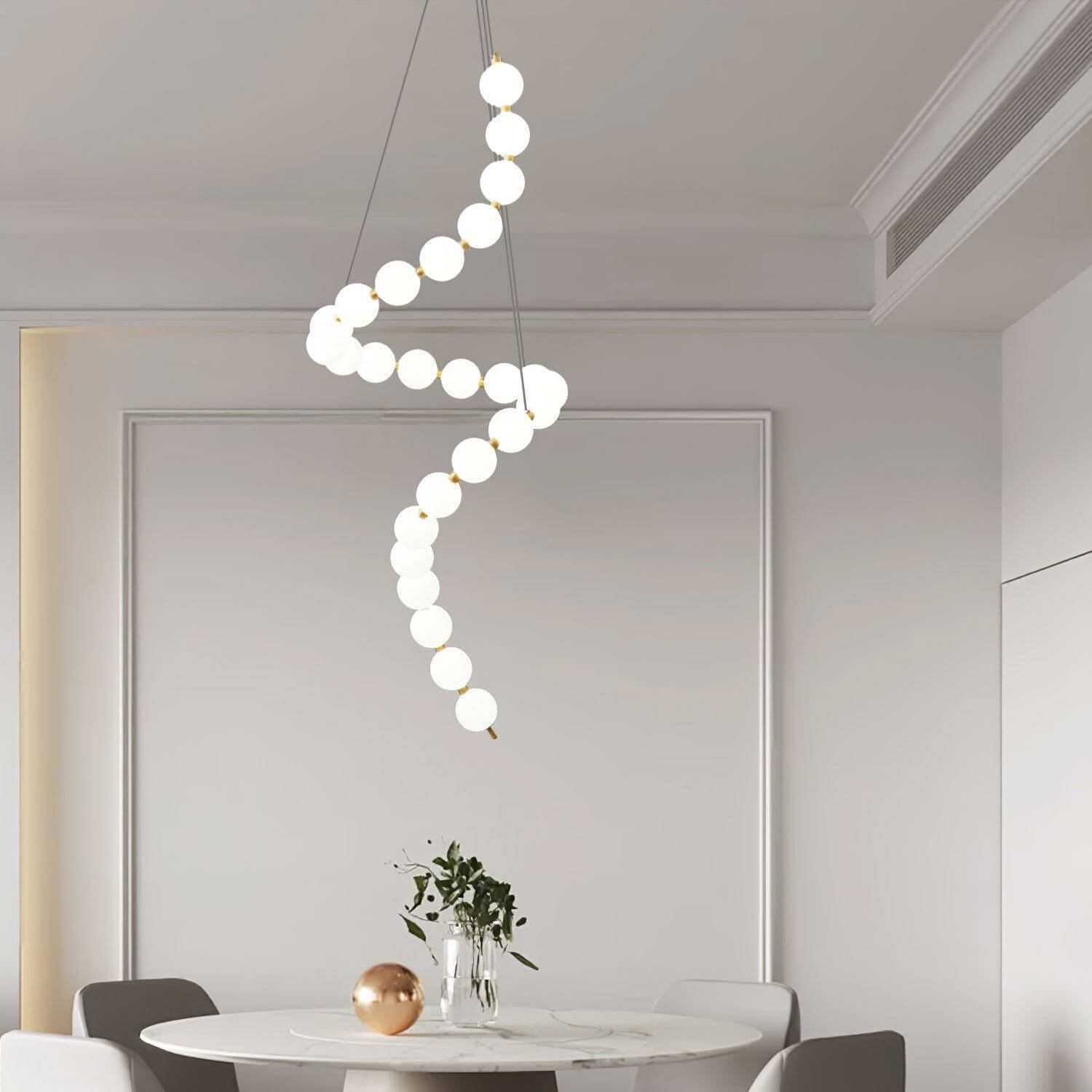 Art Pearl Necklace Chandelier