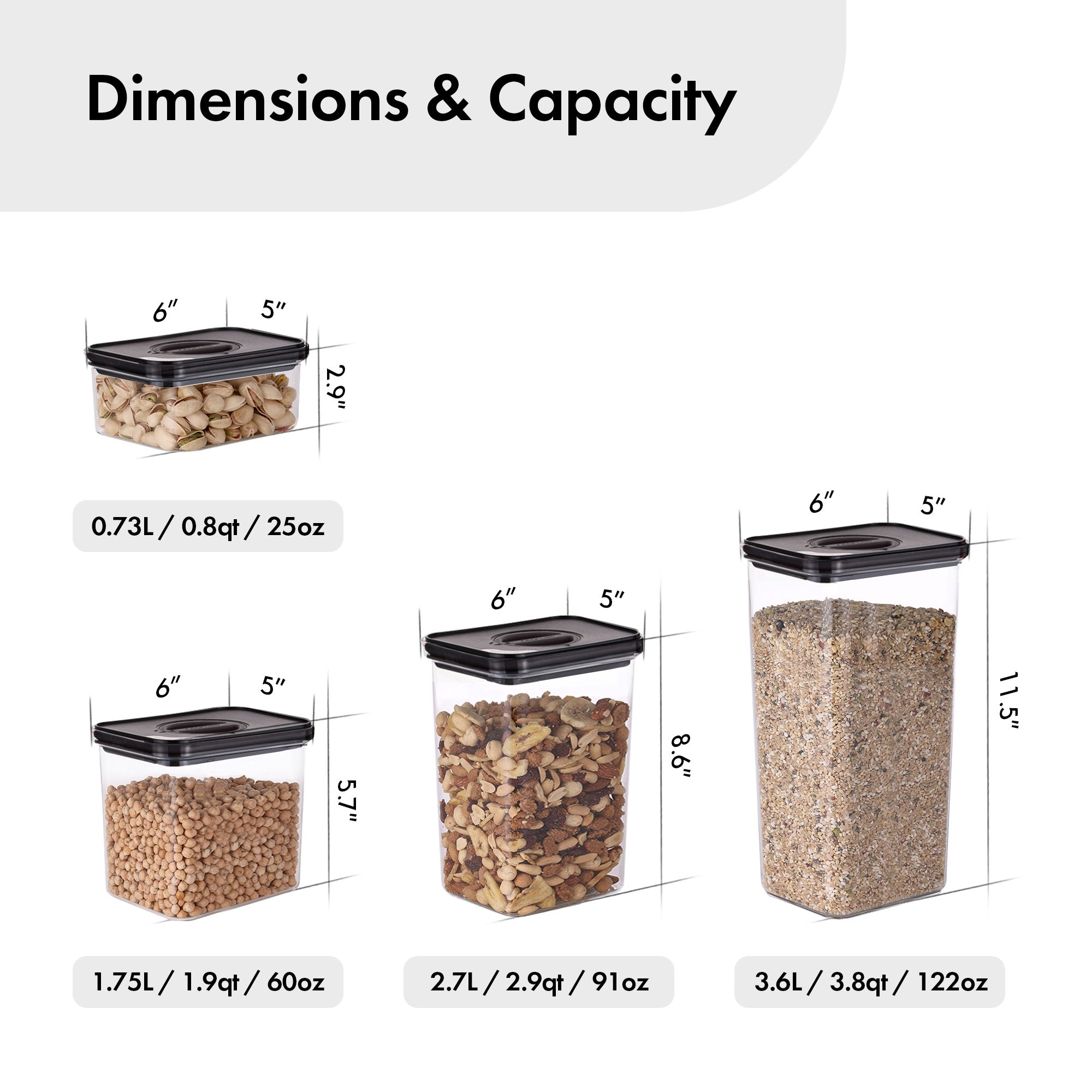 Smart Seal Rectangular Canister