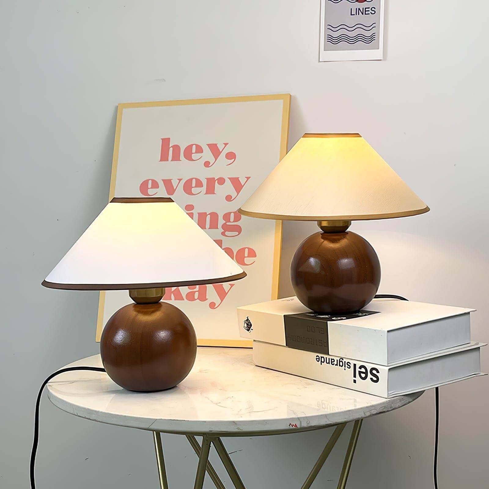 Cankut Wood Table Lamp
