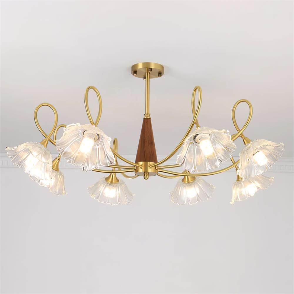 Century Lotus Leaf Chandelier
