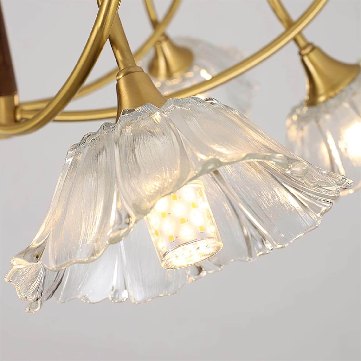 Century Lotus Leaf Chandelier