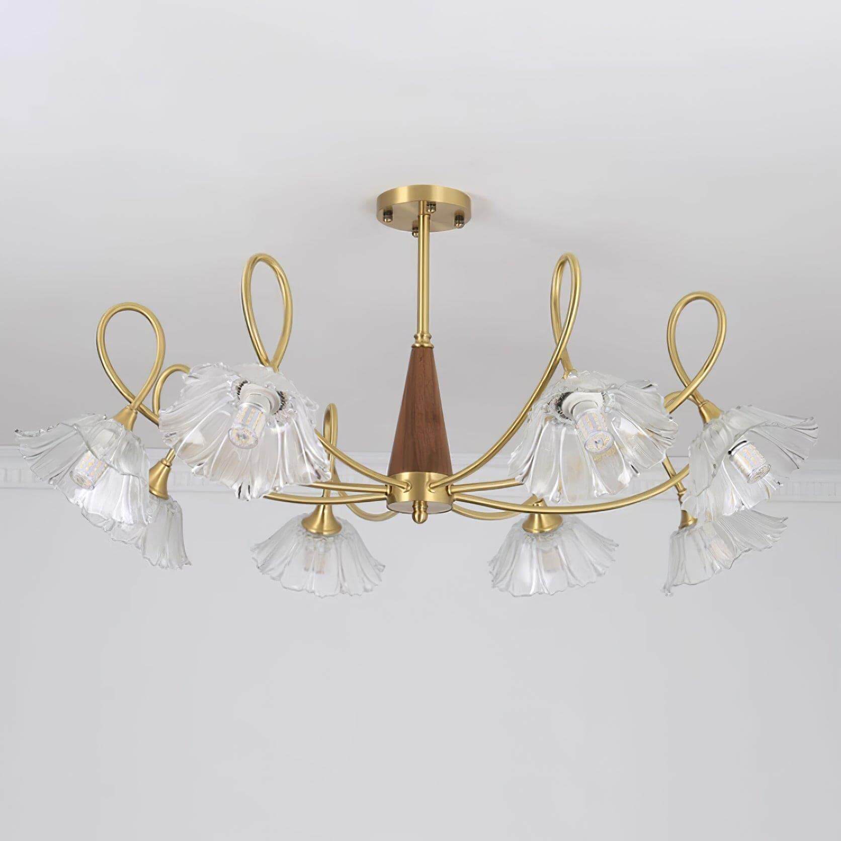 Century Lotus Leaf Chandelier