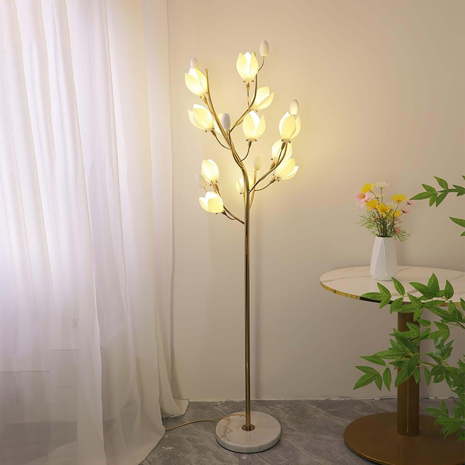 Ceramics Magnolia Floor Lamp
