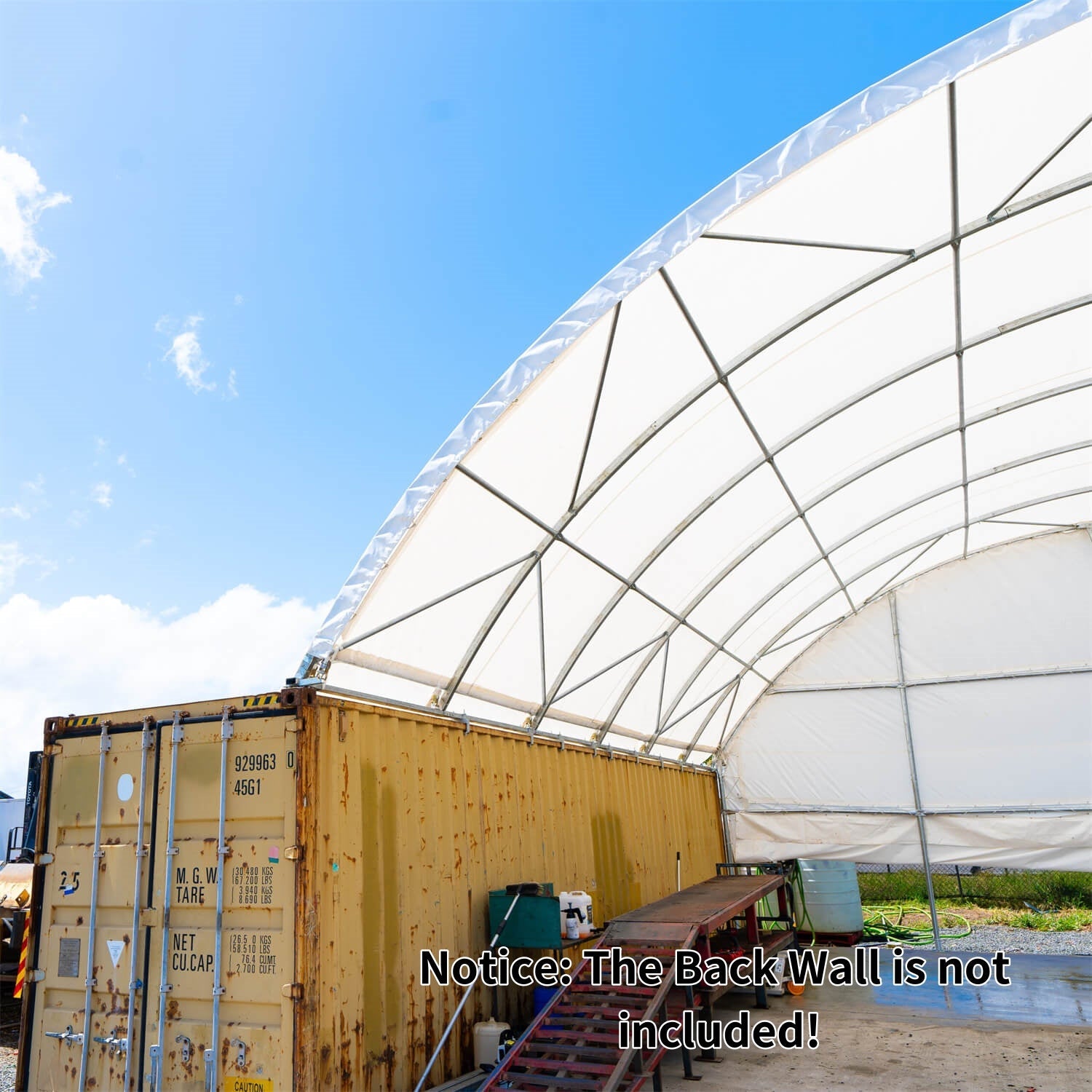 40'x40'x13' Shipping Container Canopy Shelter