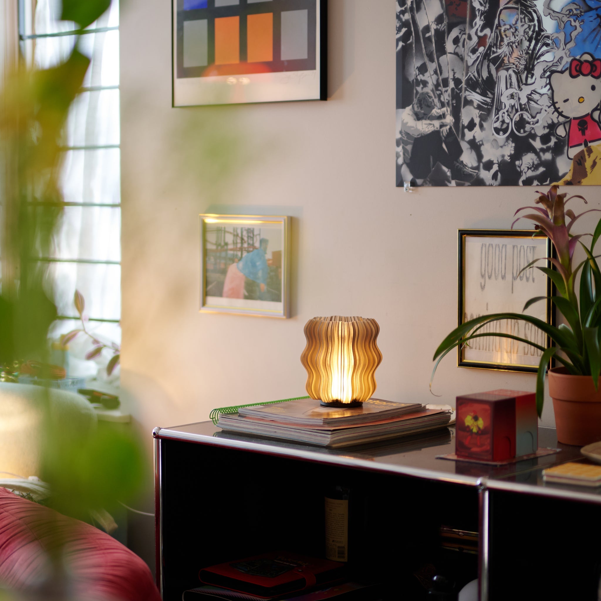 Cordless Mini Wavy Lamp