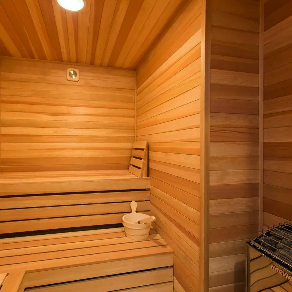 Custom Indoor Sauna Room - 3' x 4' x 8' - Finnish Sauna Builders