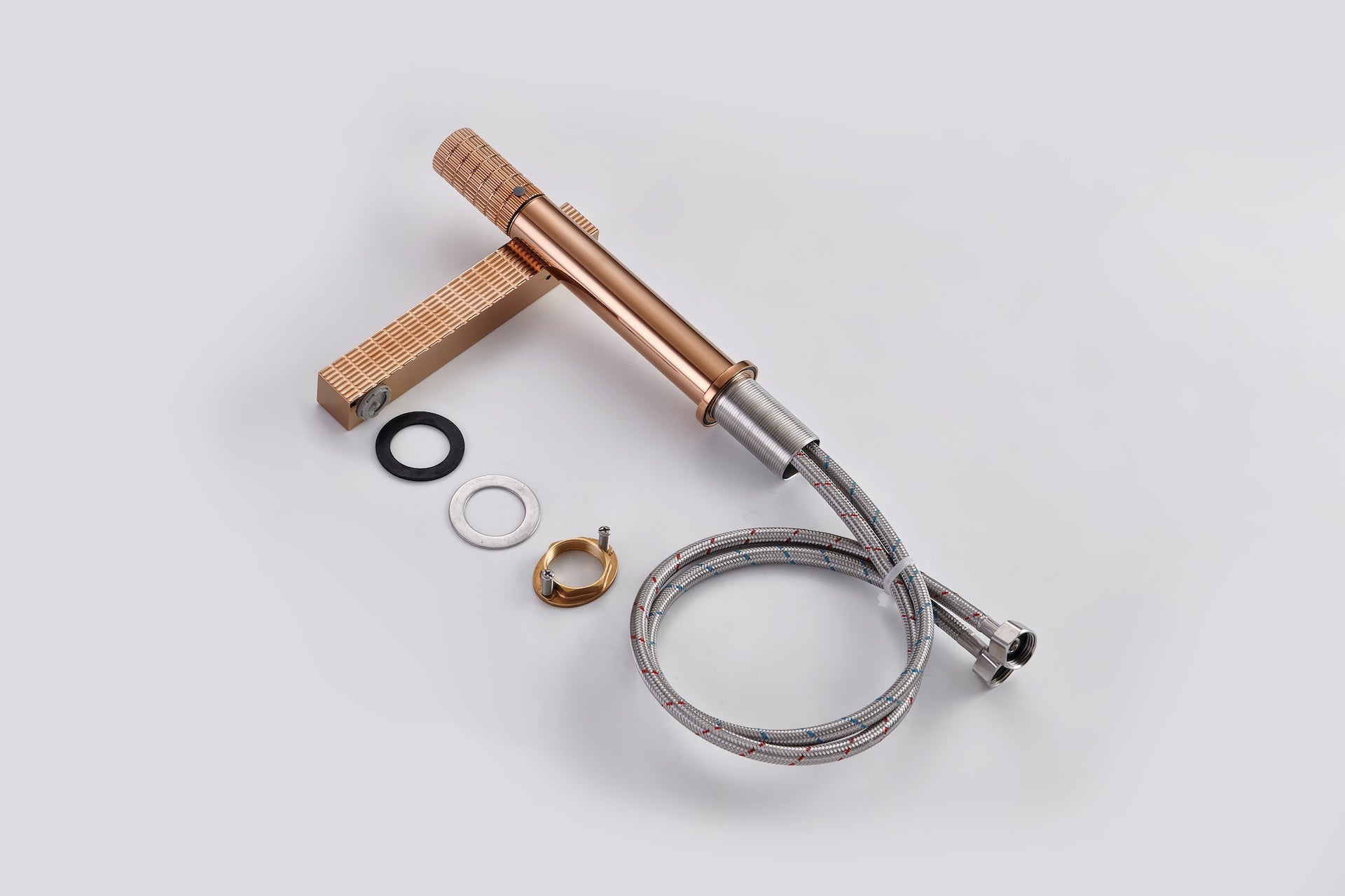 Brushed gold or Brushed Nickel or Matte Black Or Rose Gold single handle brass bathroom faucet with pop up drain