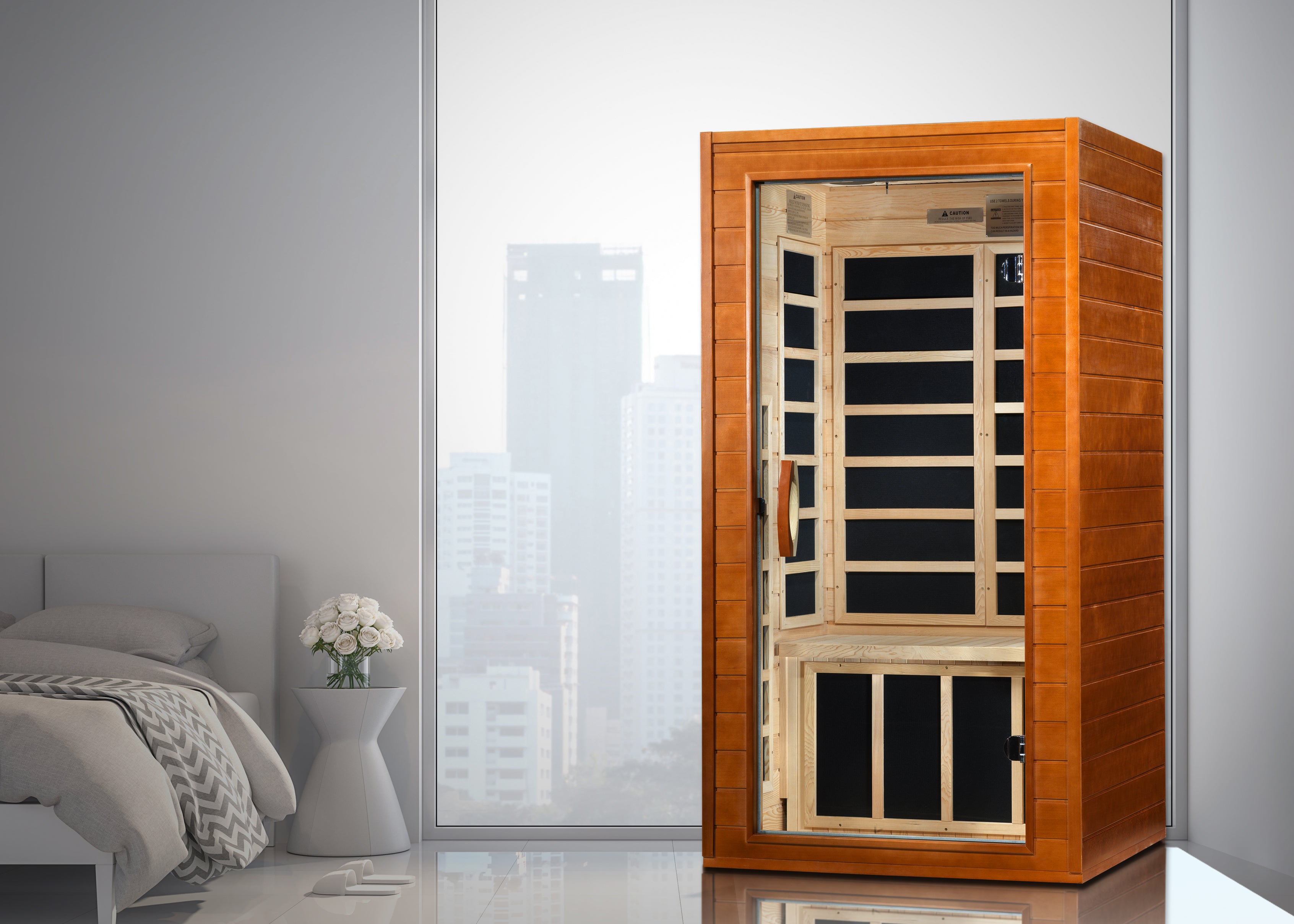 Dynamic Avila 1–2 Person Low EMF Infrared Sauna – DYN-6103-01