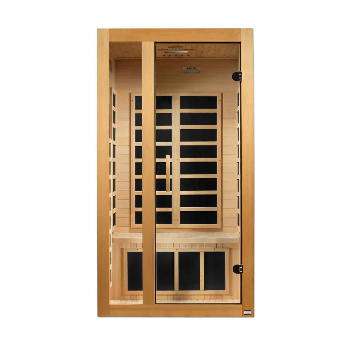 Dynamic Gracia Elite 2026 | 1-2 Person Ultra Low EMF FAR Infrared Sauna | 7 Carbon Heating Panels | Red Light Therapy | Chromotherapy | Canadian Hemlock | Model DYN-6119-01