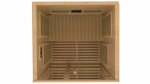 Dynamic Gracia FS interior showing 4 FAR infrared carbon panels and 2 near infrared elements near zero EMF under 3 milligauss