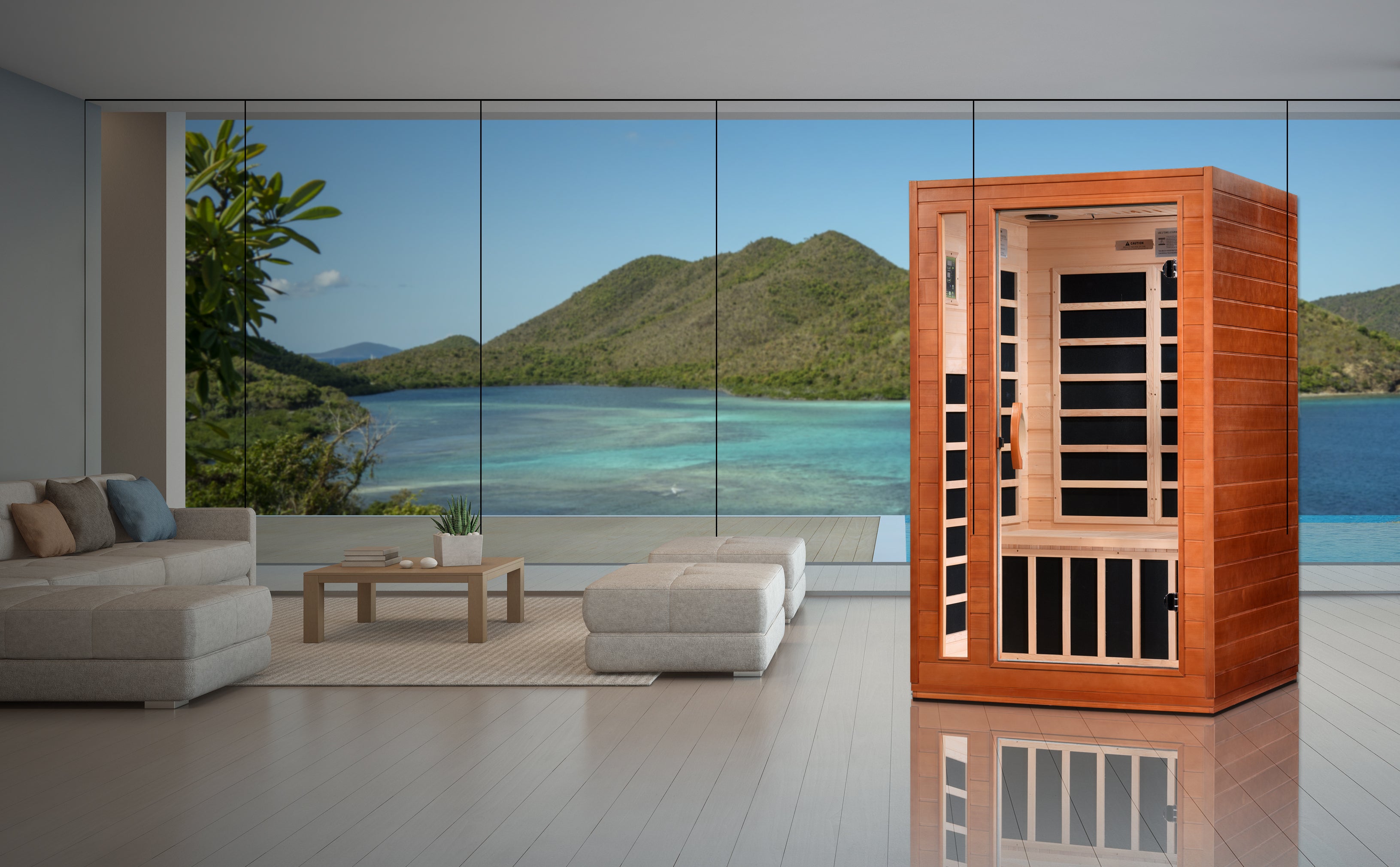 Dynamic Cordoba Elite 2 Person Ultra Low EMF Infrared Sauna (DYN-6203-01)