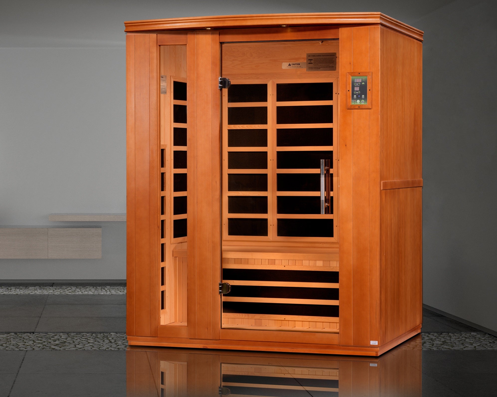 Dynamic Lugano 3-Person Low EMF Infrared Sauna (DYN-6336-02)