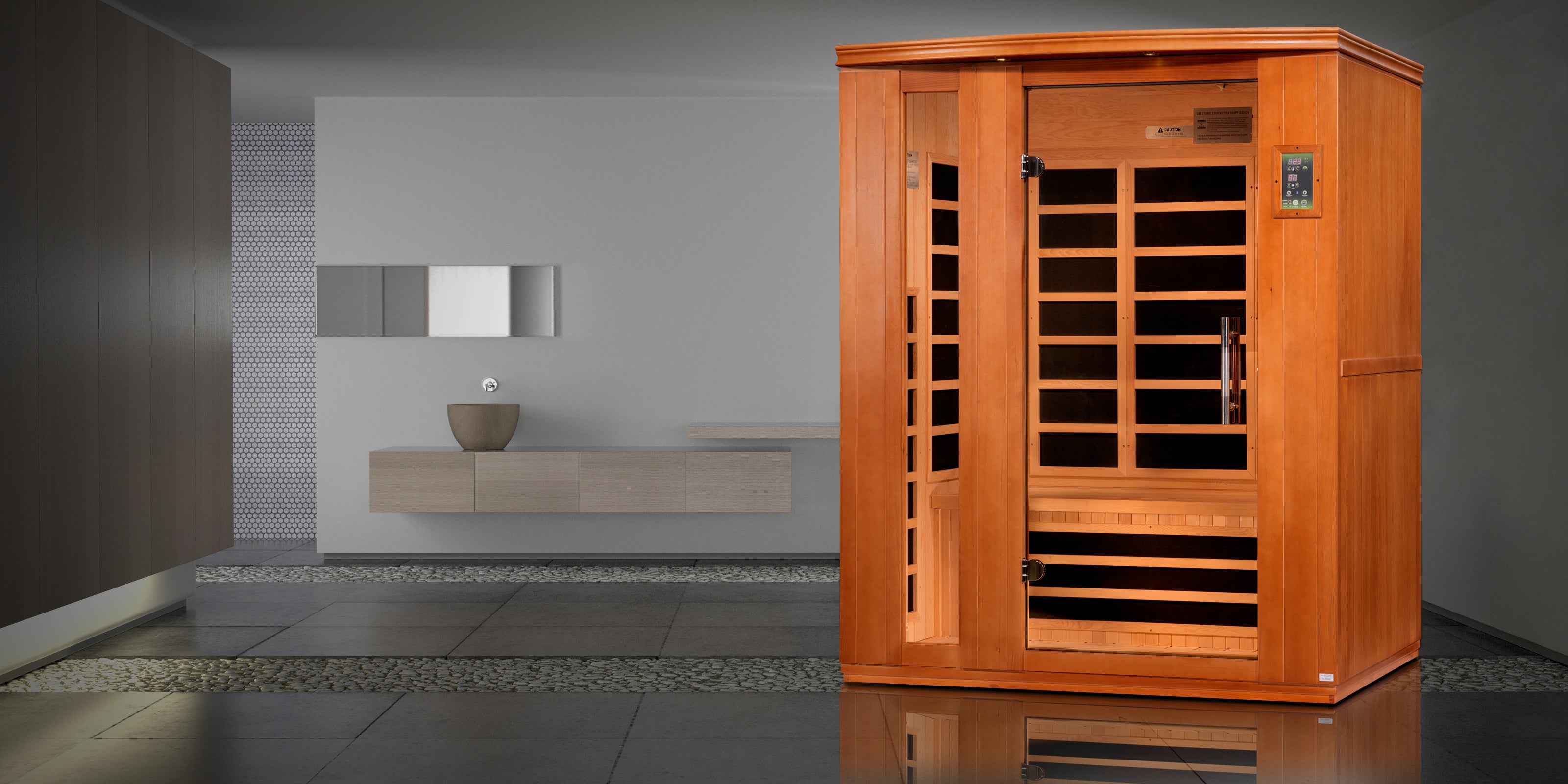 Dynamic Lugano 3-Person Low EMF Infrared Sauna (DYN-6336-02)
