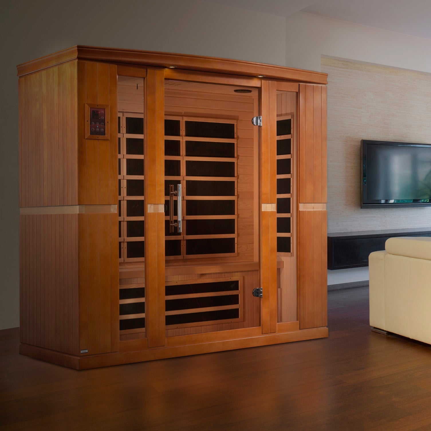 Dynamic Bergamo 4-Person Ultra Low EMF Infrared Sauna (DYN-6440-01)