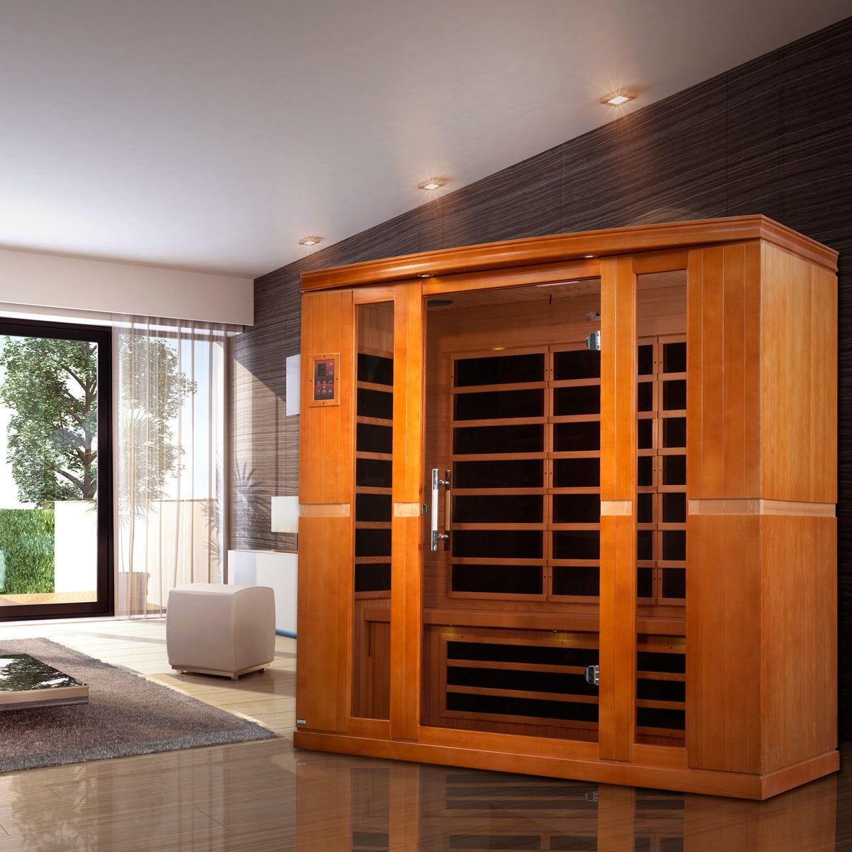 Dynamic Bergamo 4-Person Ultra Low EMF Infrared Sauna (DYN-6440-01)