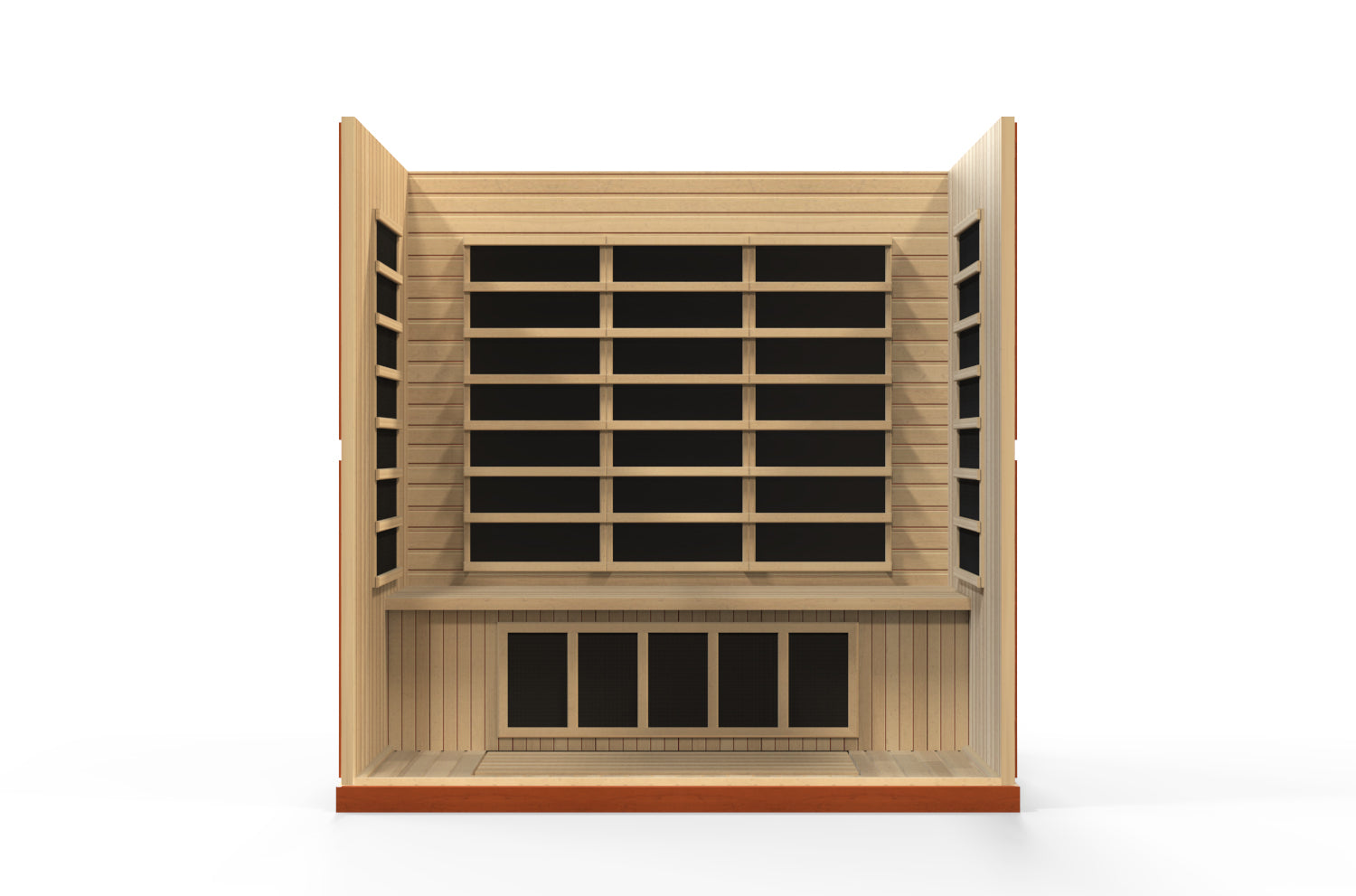Dynamic Bergamo 4-Person Ultra Low EMF Infrared Sauna (DYN-6440-01)