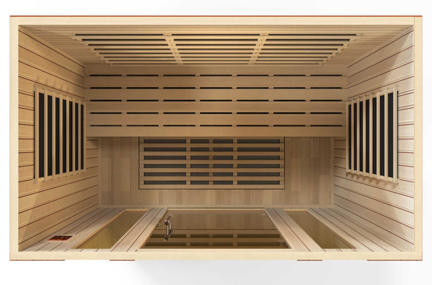 Dynamic Bergamo 4-Person Ultra Low EMF Infrared Sauna (DYN-6440-01)