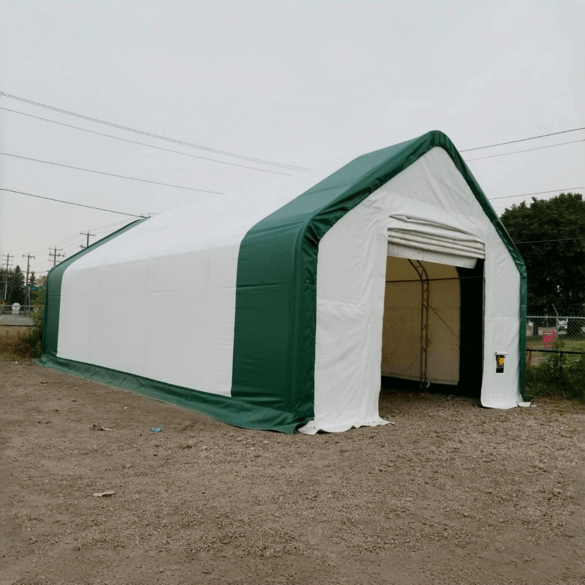 W20'xL40'xH16' Double Truss Storage Shelter