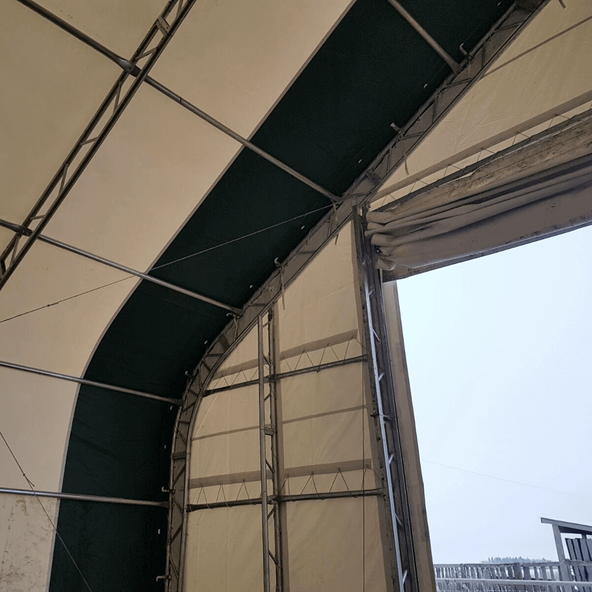 W30'xL80'xH20' Double Truss Storage Shelter