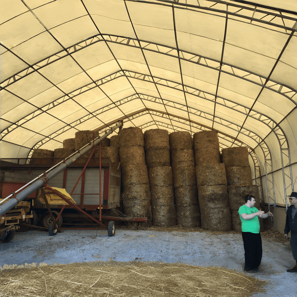 W40'xL80'xH23' Double Truss Storage Shelter
