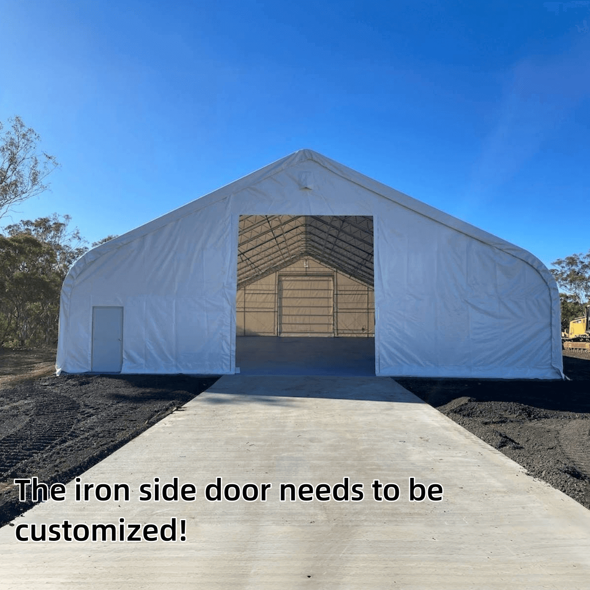 W50'xL100'xH23' Double Truss Storage Shelter