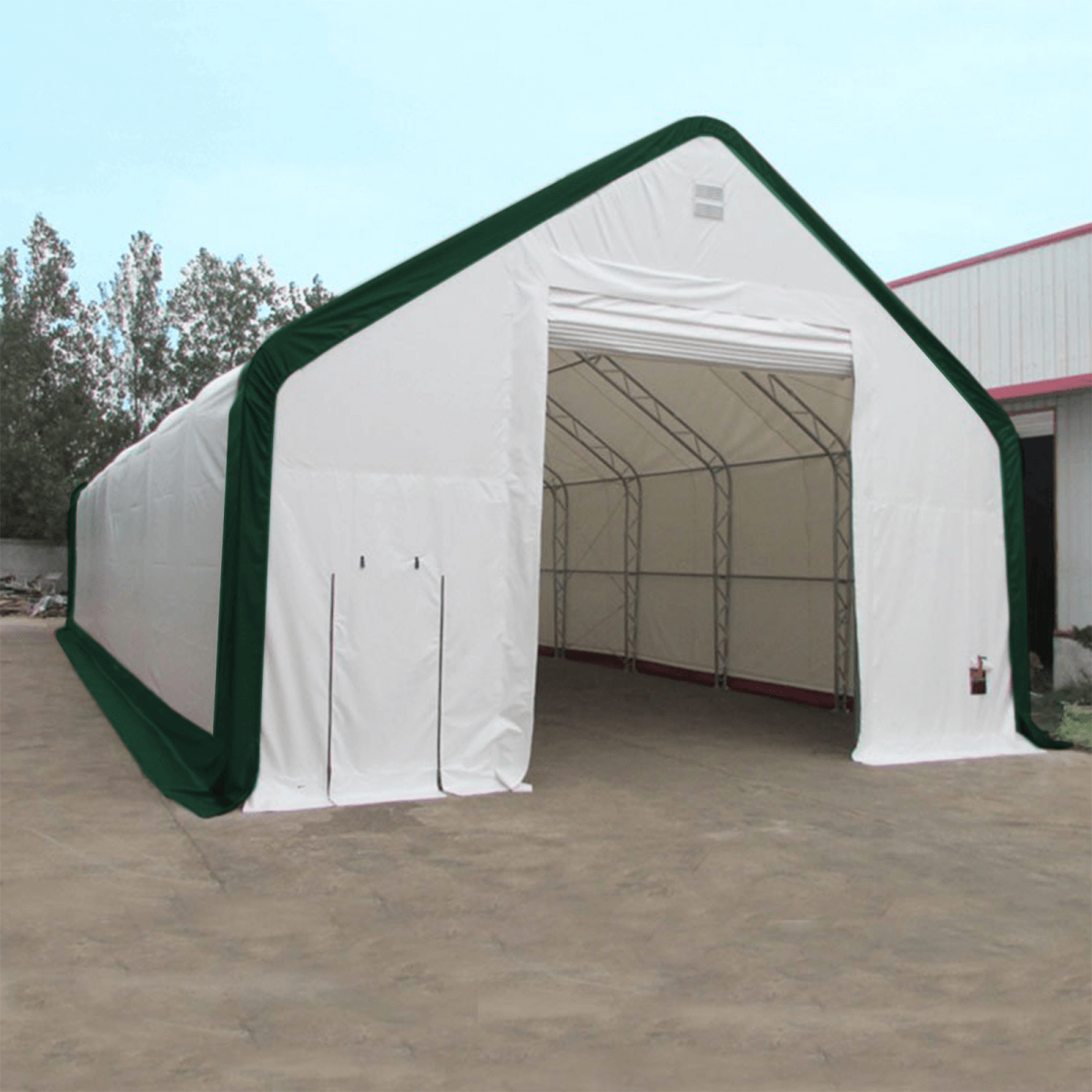 W30'xL40'xH20' Double Truss Storage Shelter