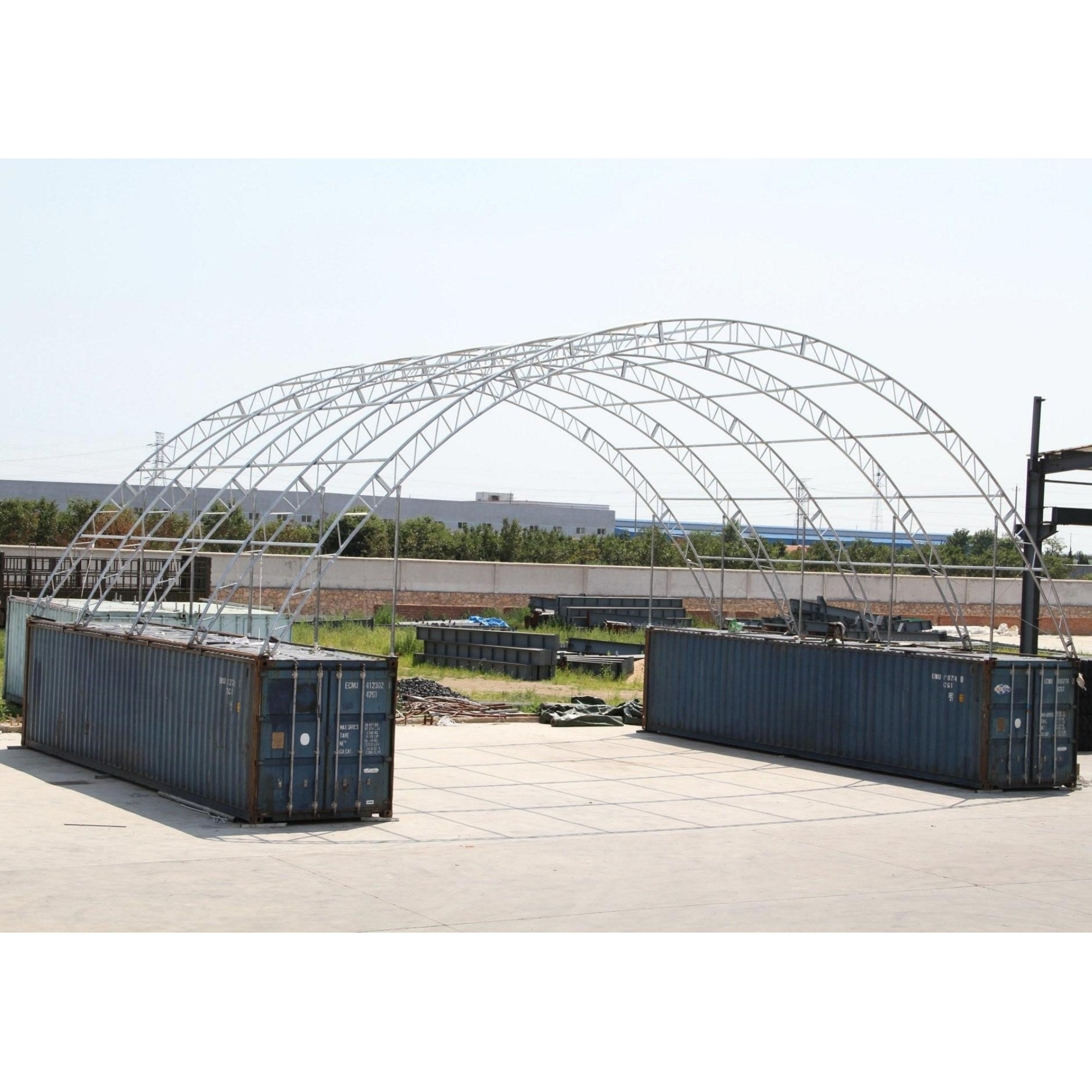 60'x40'x20' Double Truss Container Canopy Shelter