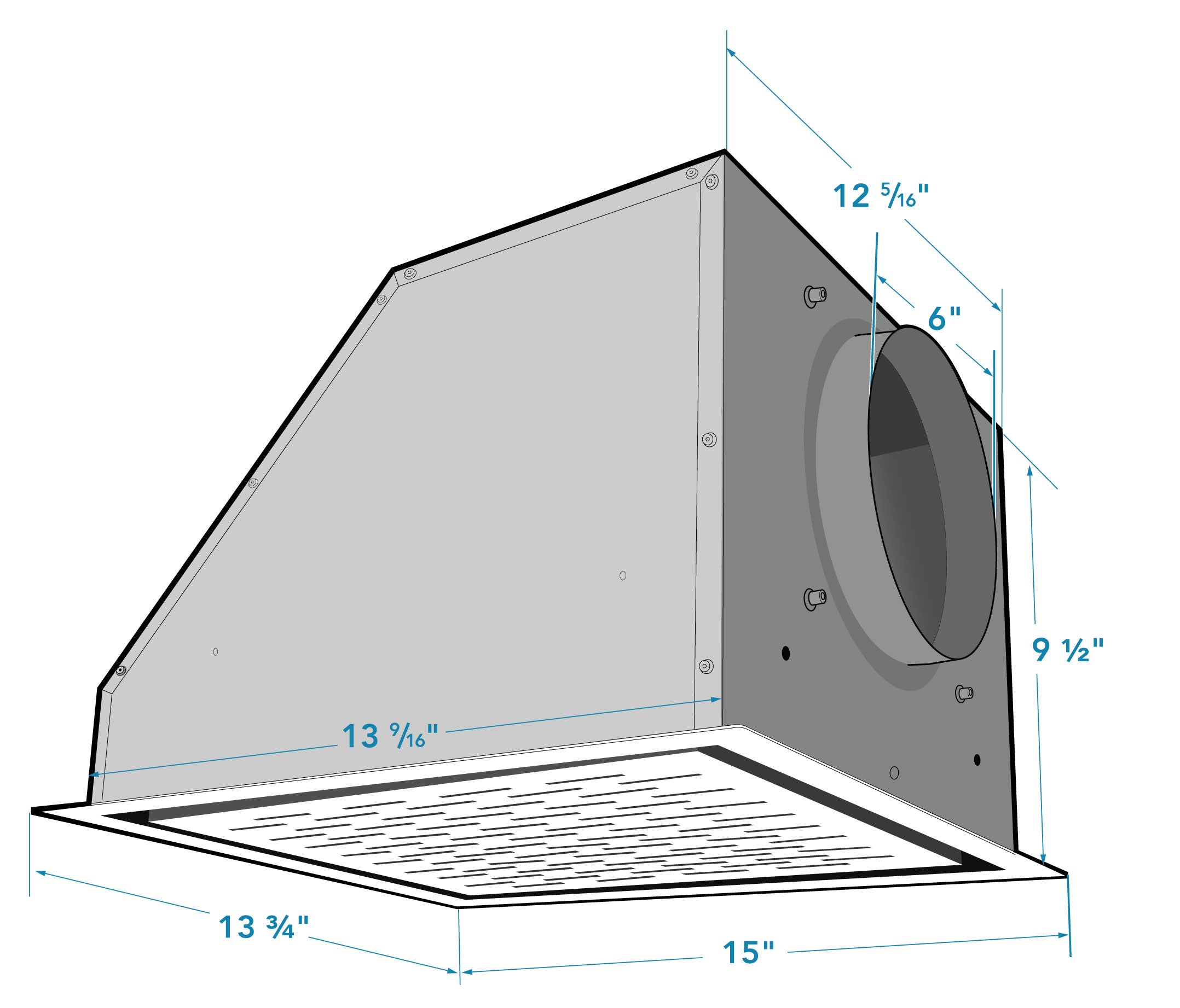 6 Inch Duct Recirculation Ceiling Kit for Range Hoods